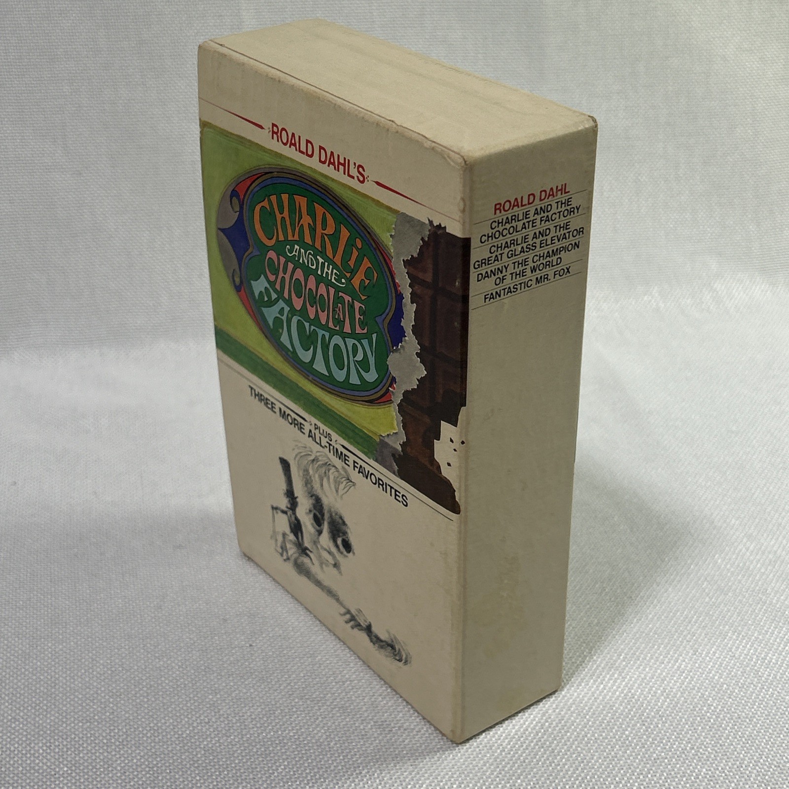 Roald Dahl 4 Illustrated PB Box Set 1st Skylark Charlie Factory +3 Slipcase