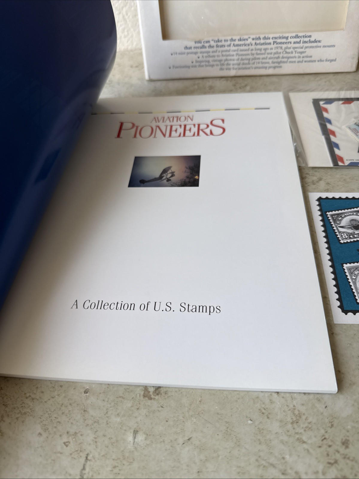 Aviation Pioneers A Collection of U.S. Stamps Book With Sealed Stamps