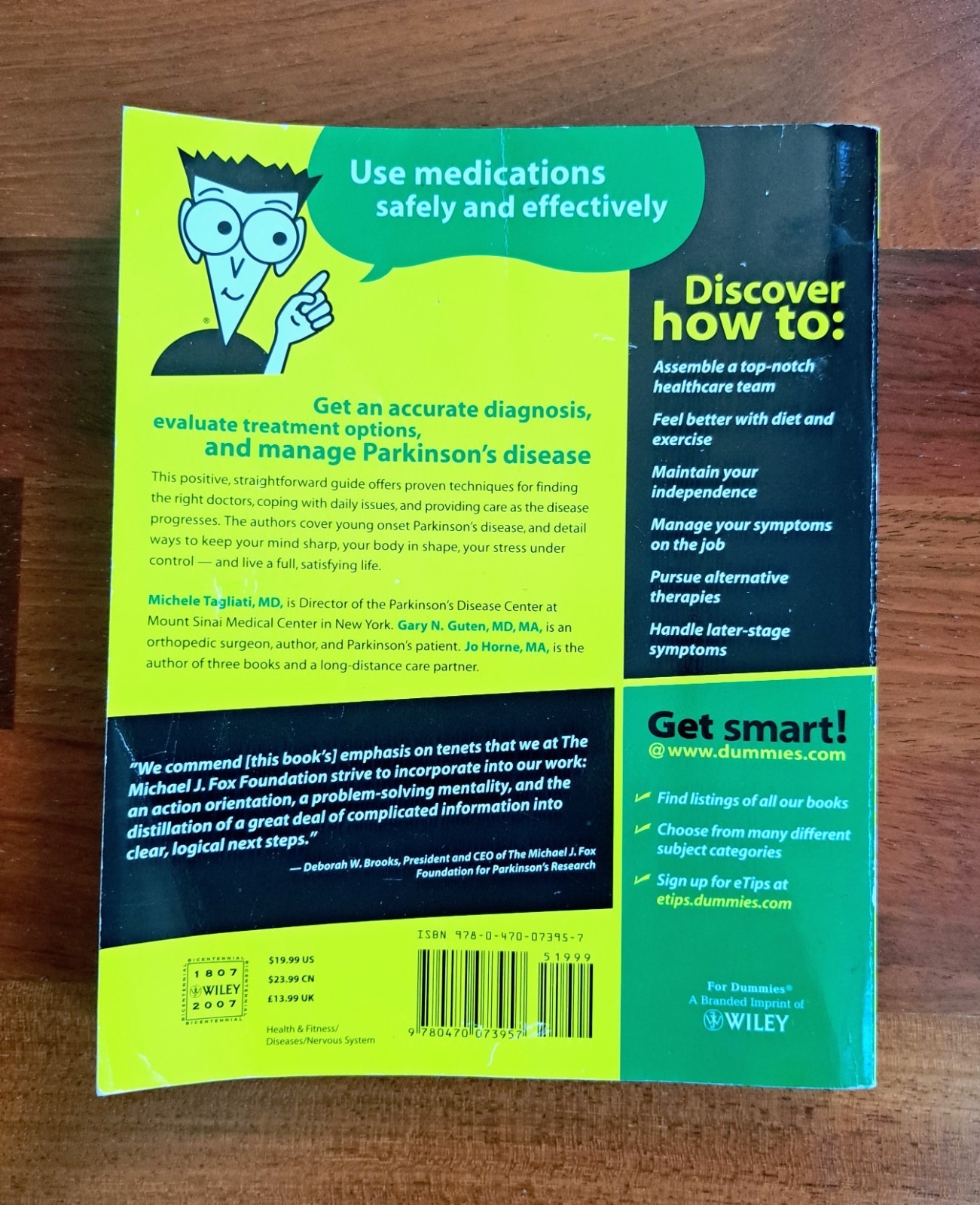 Parkinson’s Disease For Dummies, 2007, Paperback Book, 364 Pages