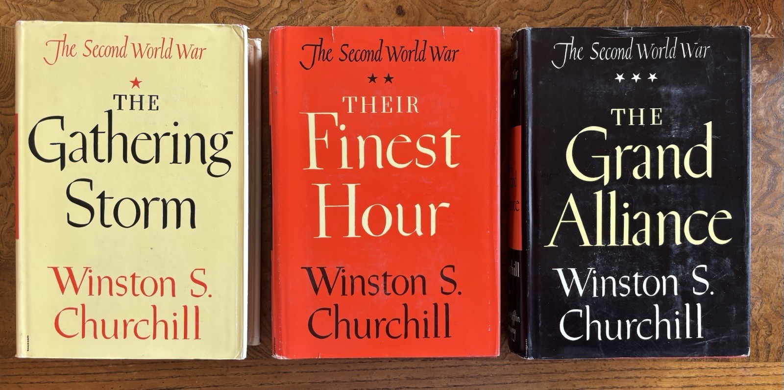 Winston Churchill Second World War Complete 6 Volume Set BOMC Dust Jackets
