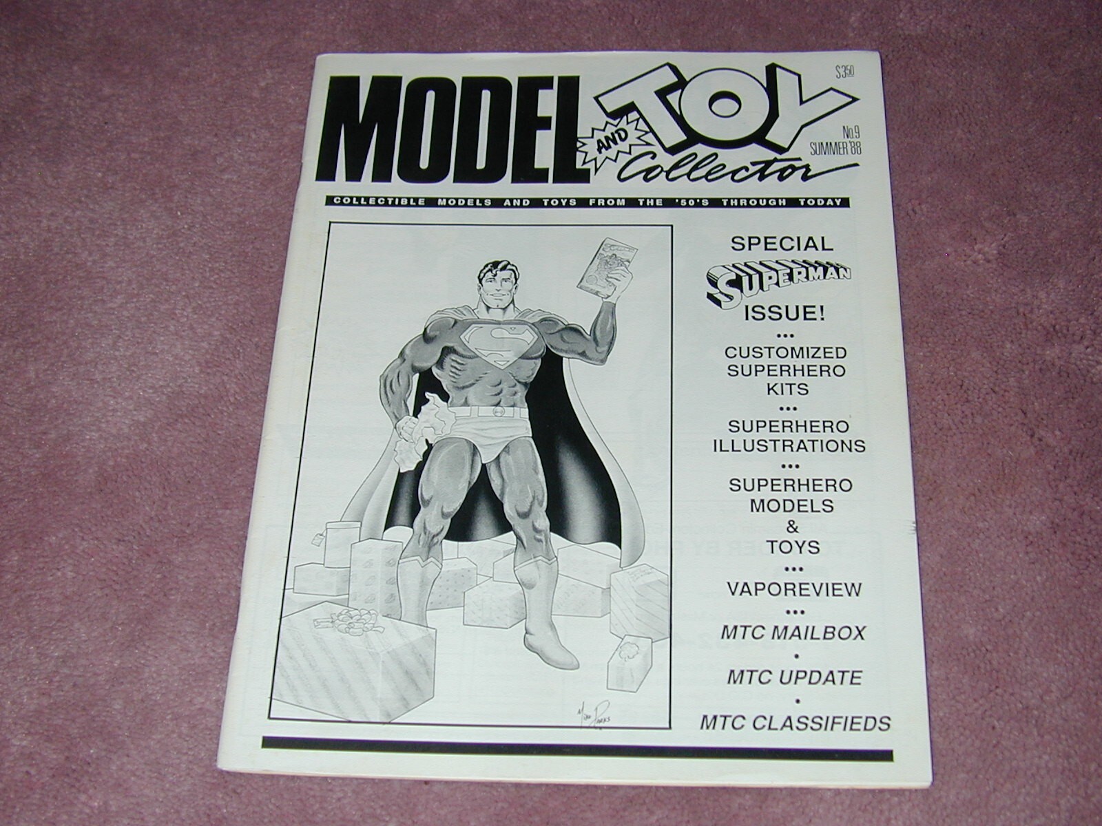 Model and Toy Collector # 9, Superman issue, Customized Superhero kits