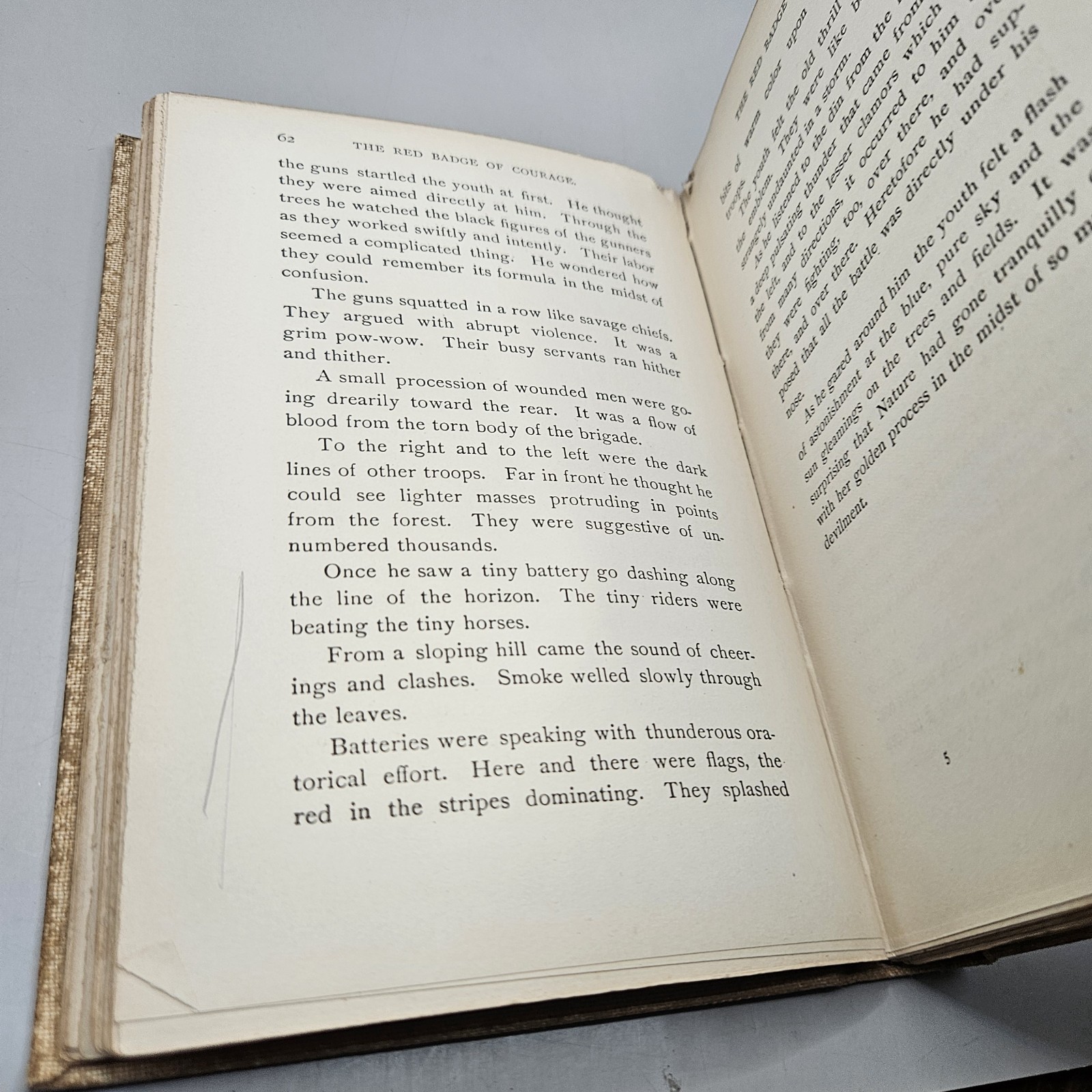 1895 – THE RED BADGE OF COURAGE by STEPHEN CRANE – FIRST EDITION – 2nd PRINTING