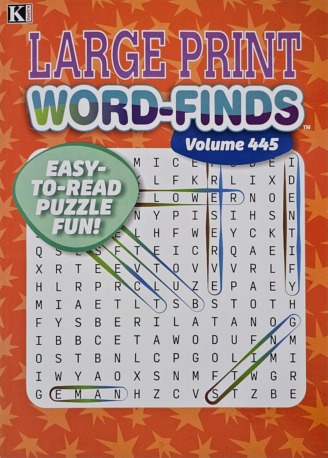 5 Large Print Word-Finds Puzzle Books Kappa Games Vol #423-446 ~ Search,Hunt NEW