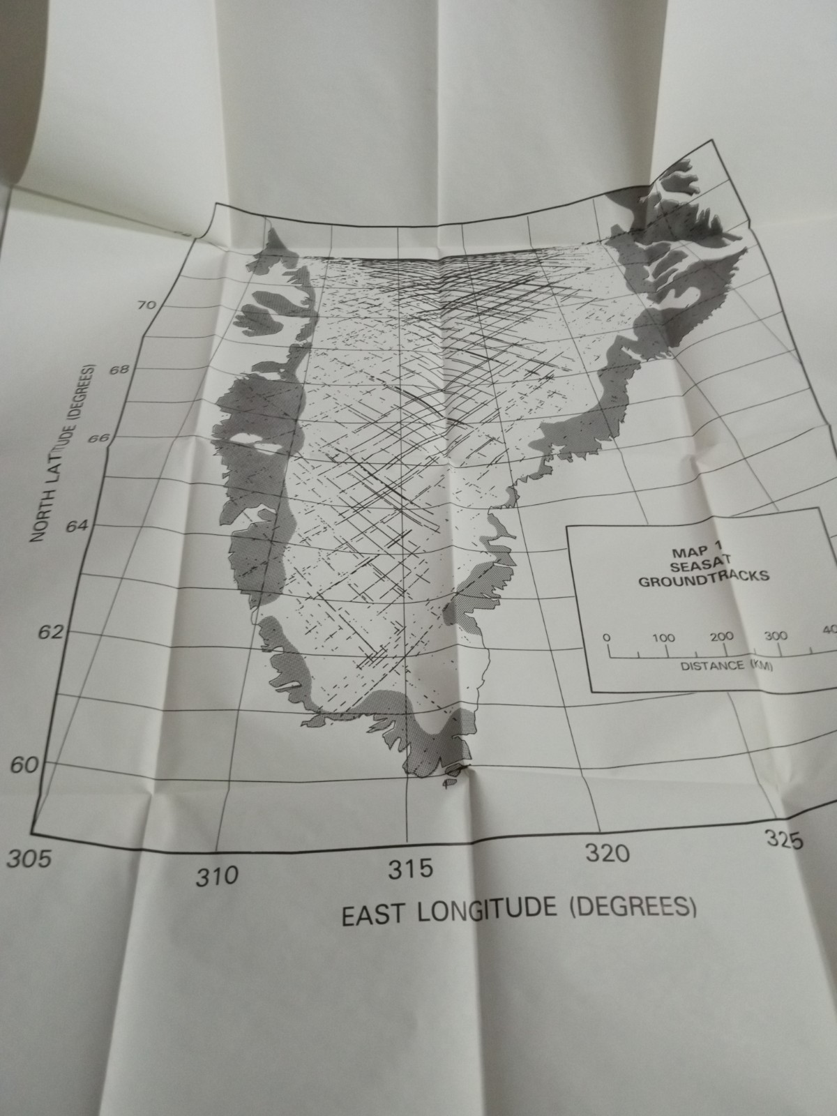 NASA 17 Map Set Surface Topology of Greenland Ice Sheet From Satellite SP-503