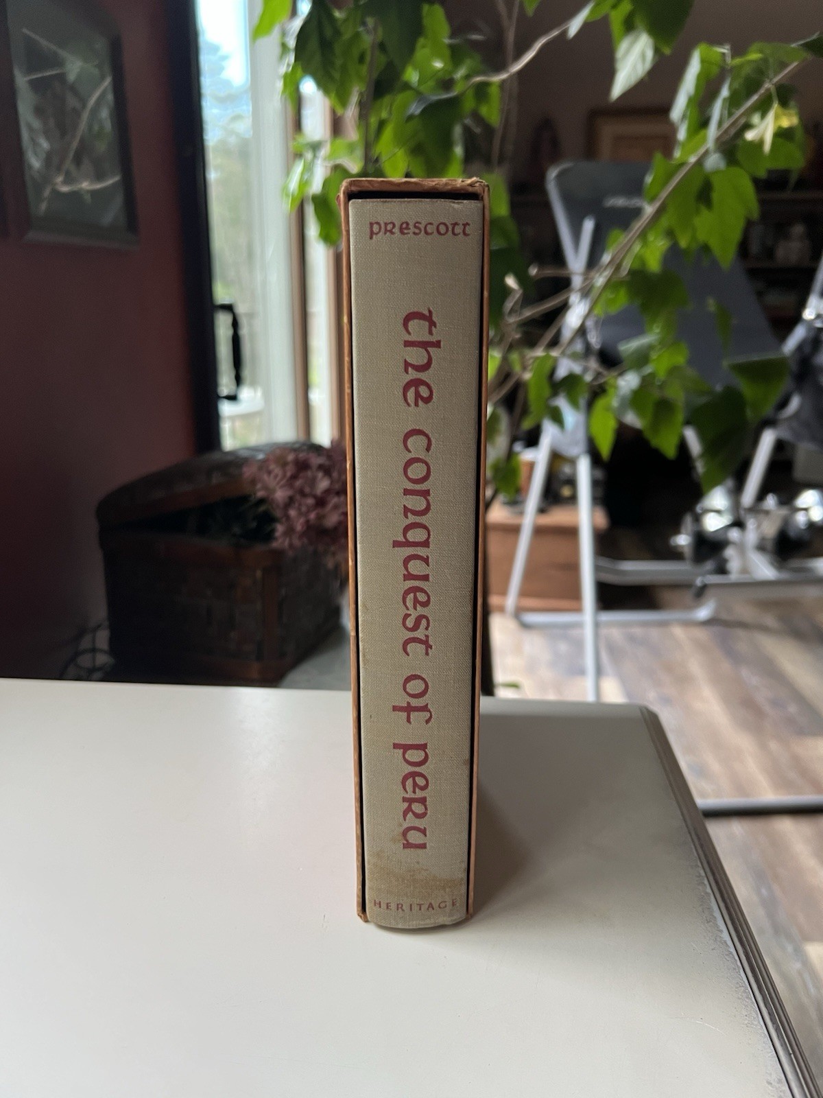 History of The Conquest of Peru William Prescott 1957 Hardcover W/ Slipcase