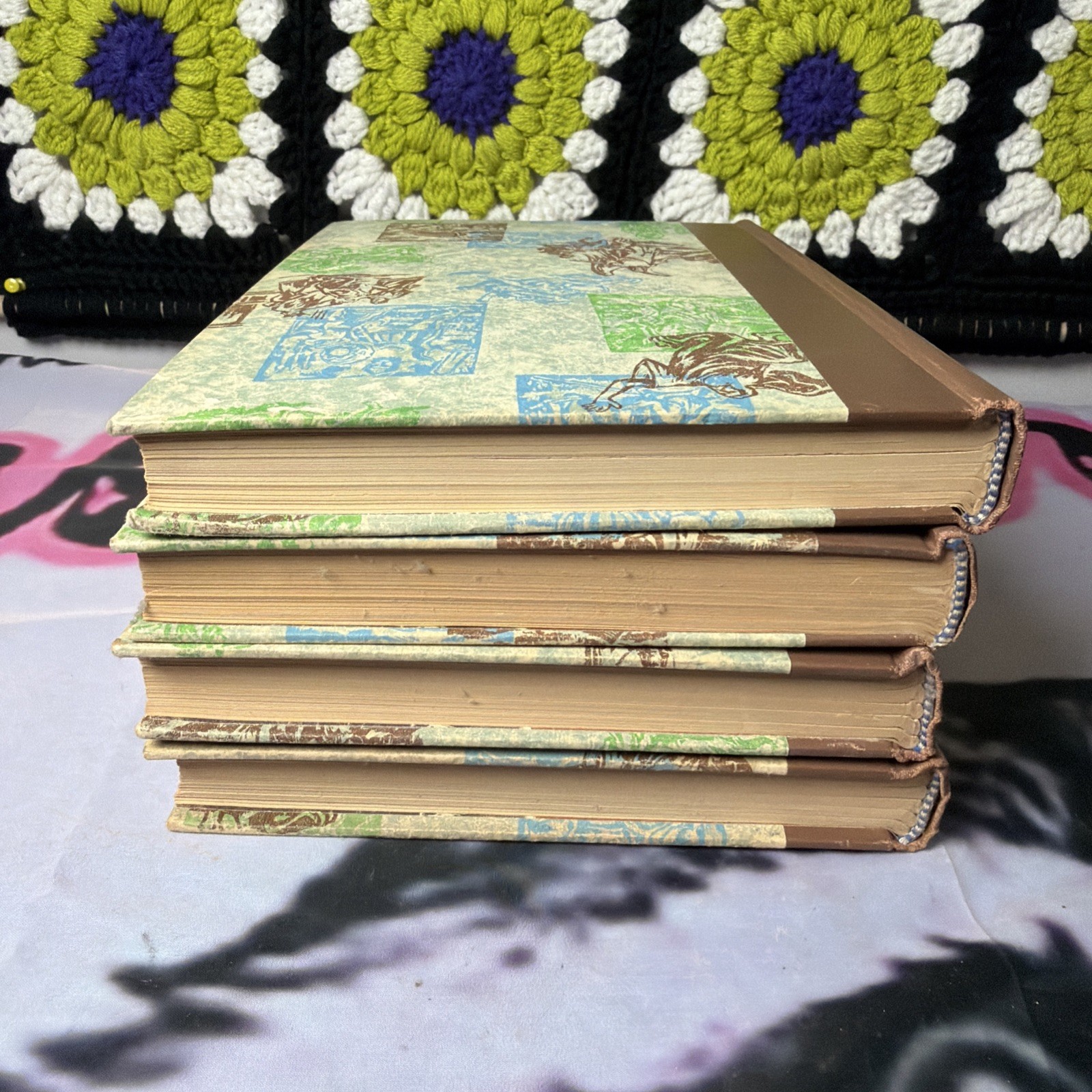 Vintage The Bible Story Library 4 Vol Set 1957 Turner Hodges Illustrated Busoni