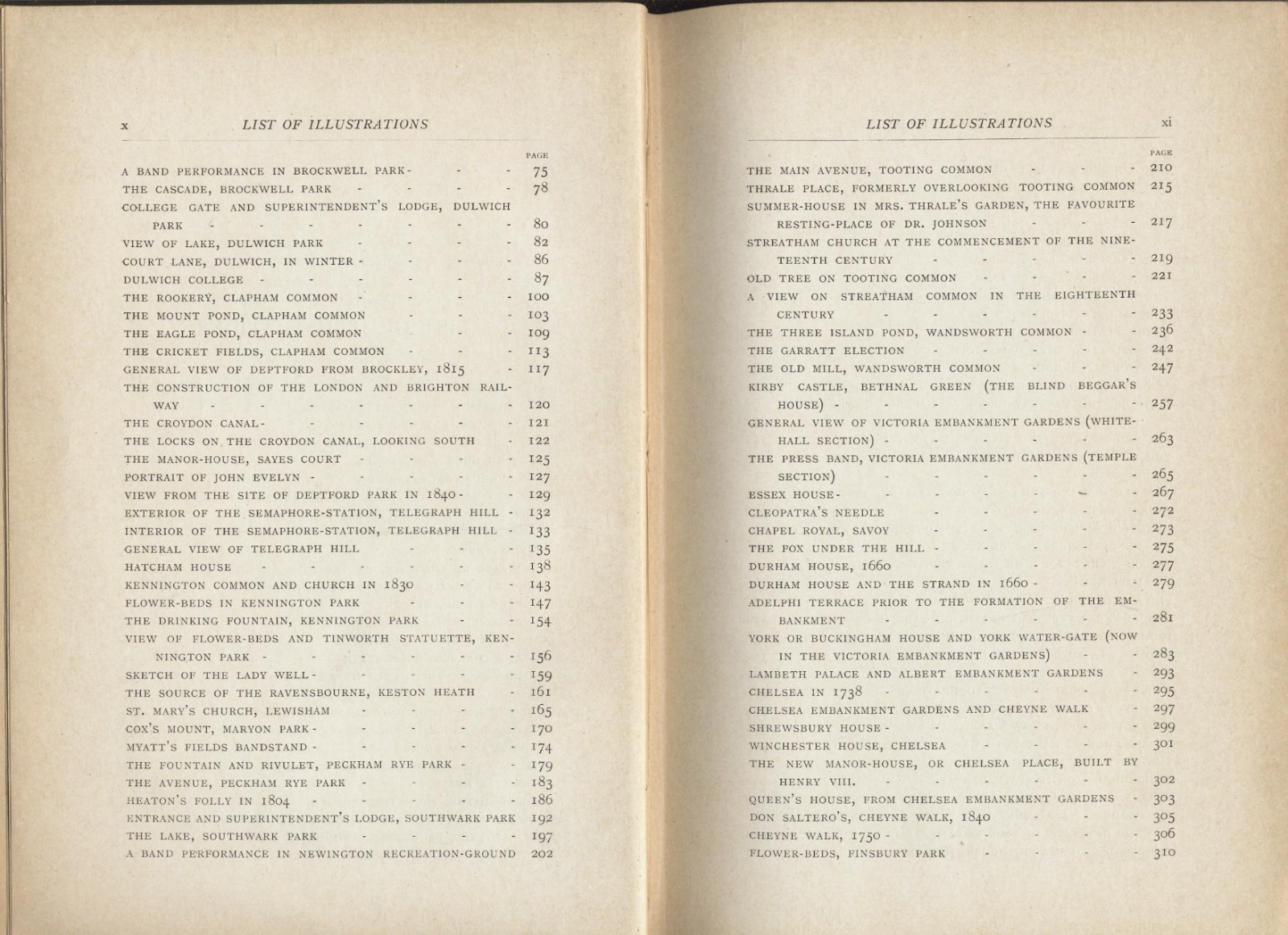 THE MUNICIPAL PARKS, GARDENS & OPEN SPACES OF LONDON : J. J. Sexby – 1905 – lll.
