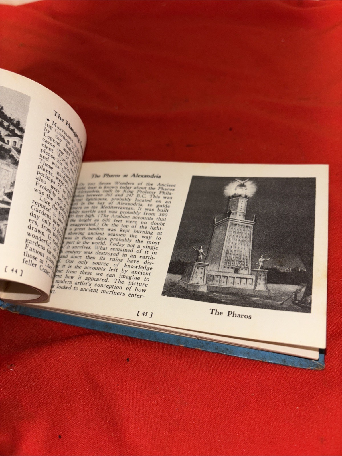 Vintage 1938 Wonders of the World A Guide Book Illustrated Mini Hardcover Book