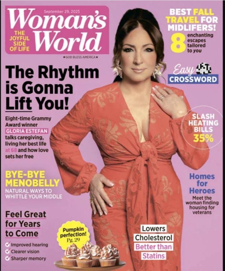 Woman’s World September 29, 2025 Magazine Gloria Estefan the Rhythm best fall