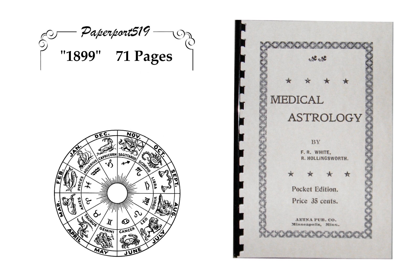 Medical Astrology “1899” 71 Pages