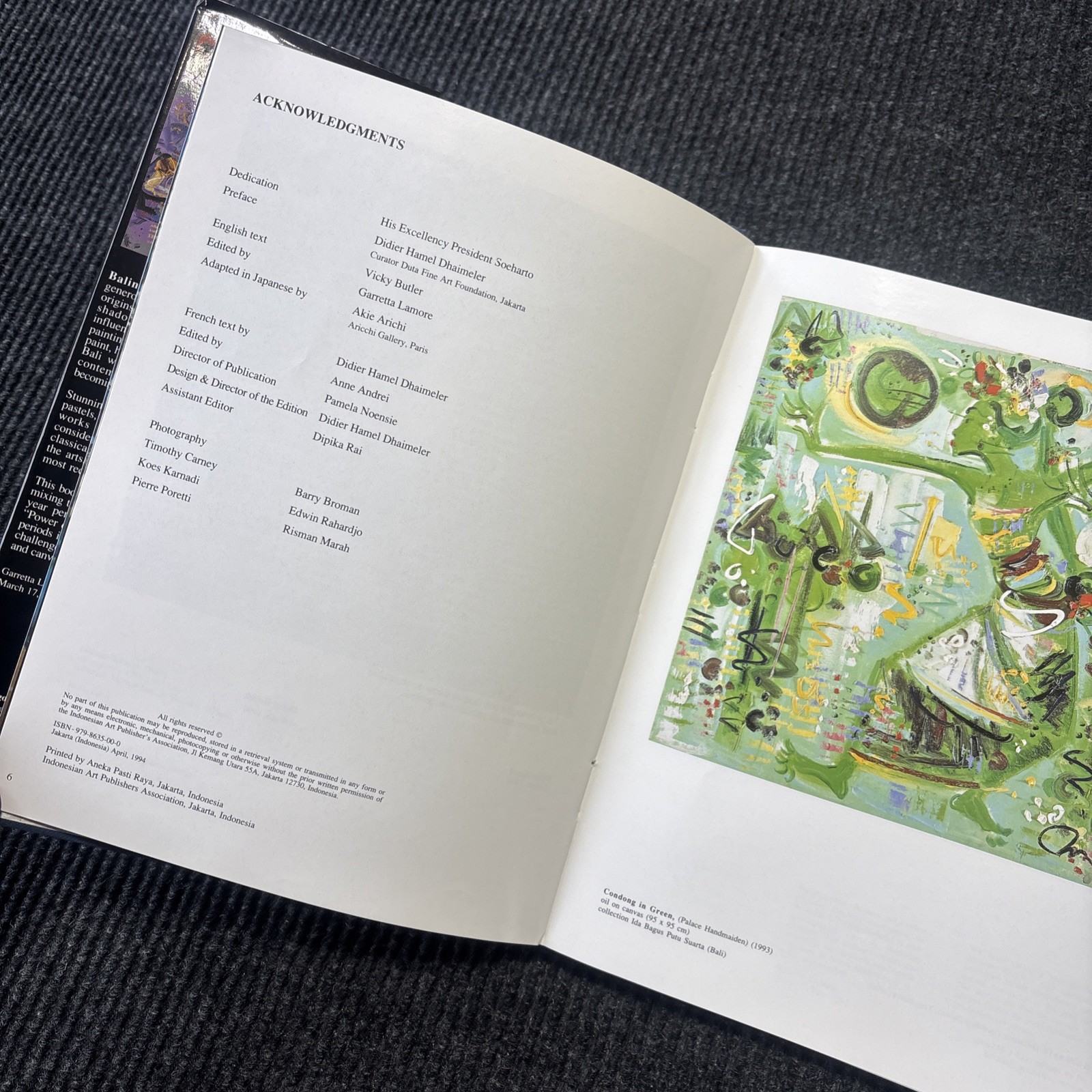 Nyoman Gunarsa Signed Limited Edition Art Book w/ Slipcase No. 331 of 1000