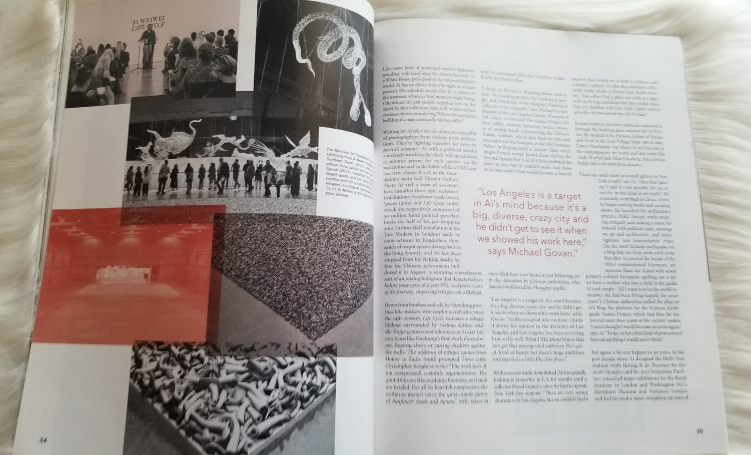 DESIGN LA MAGAZINE WINTER 2018 LOS ANGELES TIMES AI WEIWEI LAURA & KATE MULLEAVY