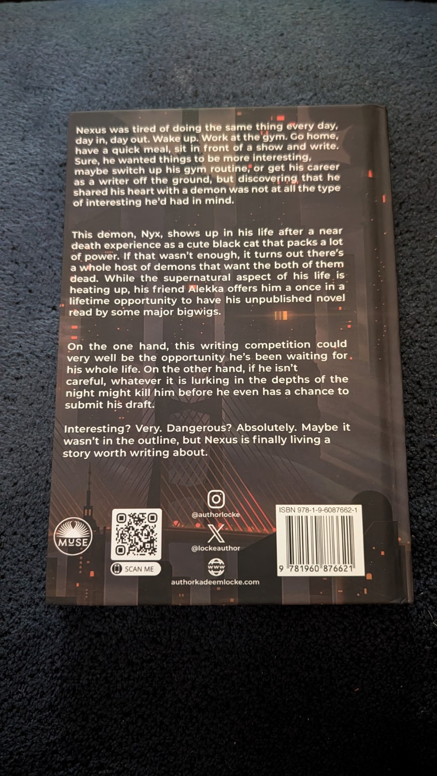 Demonology: The Bond by Kadeem Locke Hardcover Book *Signed* Free Shipping