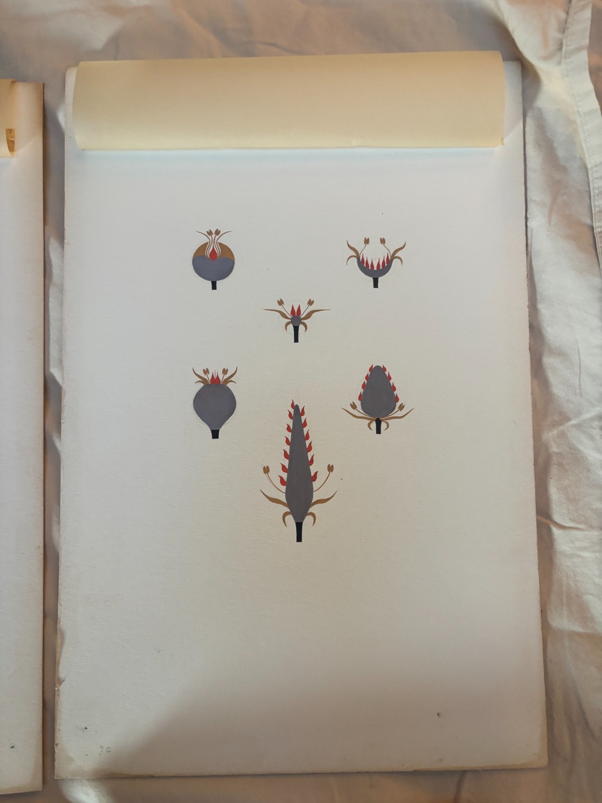 ORIGINAL RALPH RAY JR 1950 WATERCOLOR PAINTINGS DRAWINGS NORTH CAROLINA ARTIST