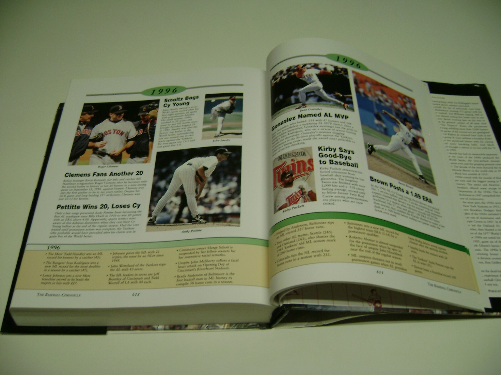 2001 Huge Hardcover Book The BASEBALL CHRONICLE Year By Year History, 656 pages
