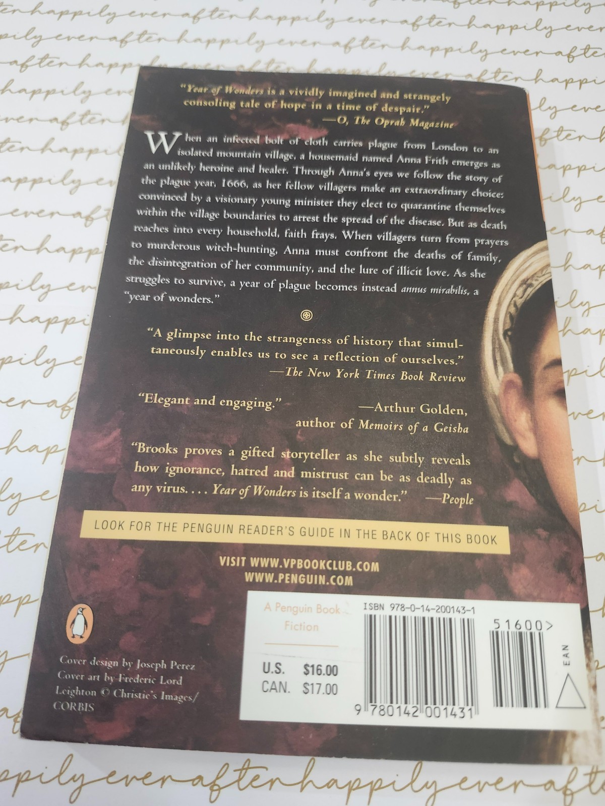 Year of Wonders : A Novel by Geraldine Brooks (2002, Trade Paperback)