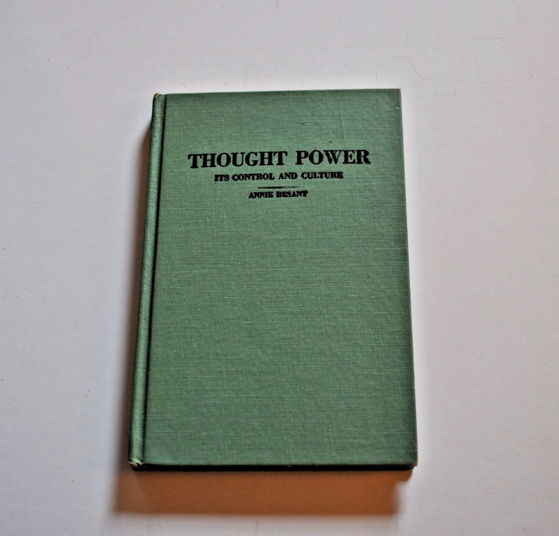 1953 “THOUGHT POWER Its Control & Culture” Annie Besant Print in Illinois HB