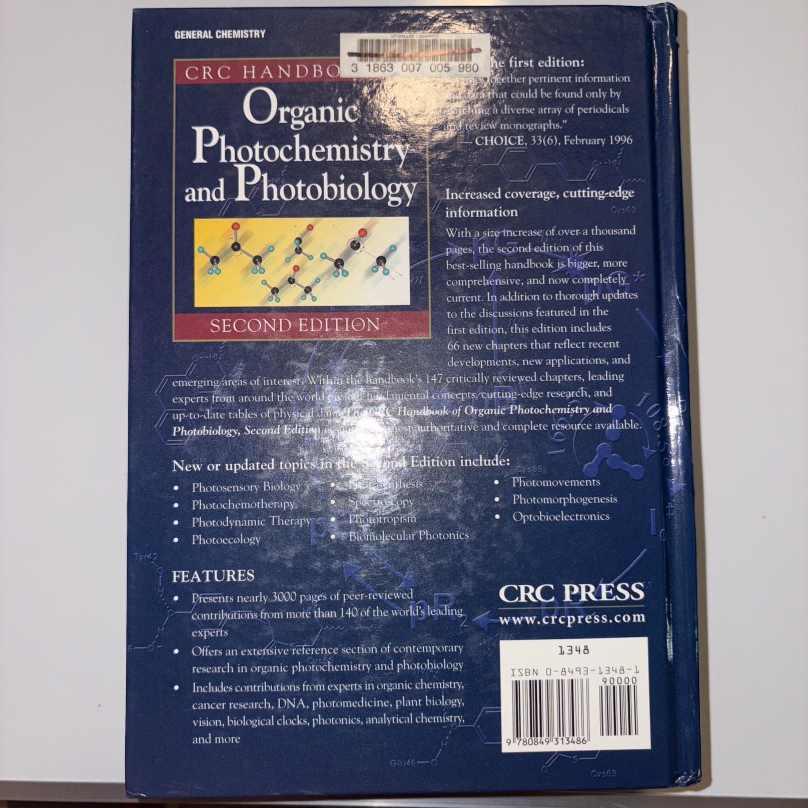 CRC Handbook of Organic Photochemistry and Photobiology by William M….
