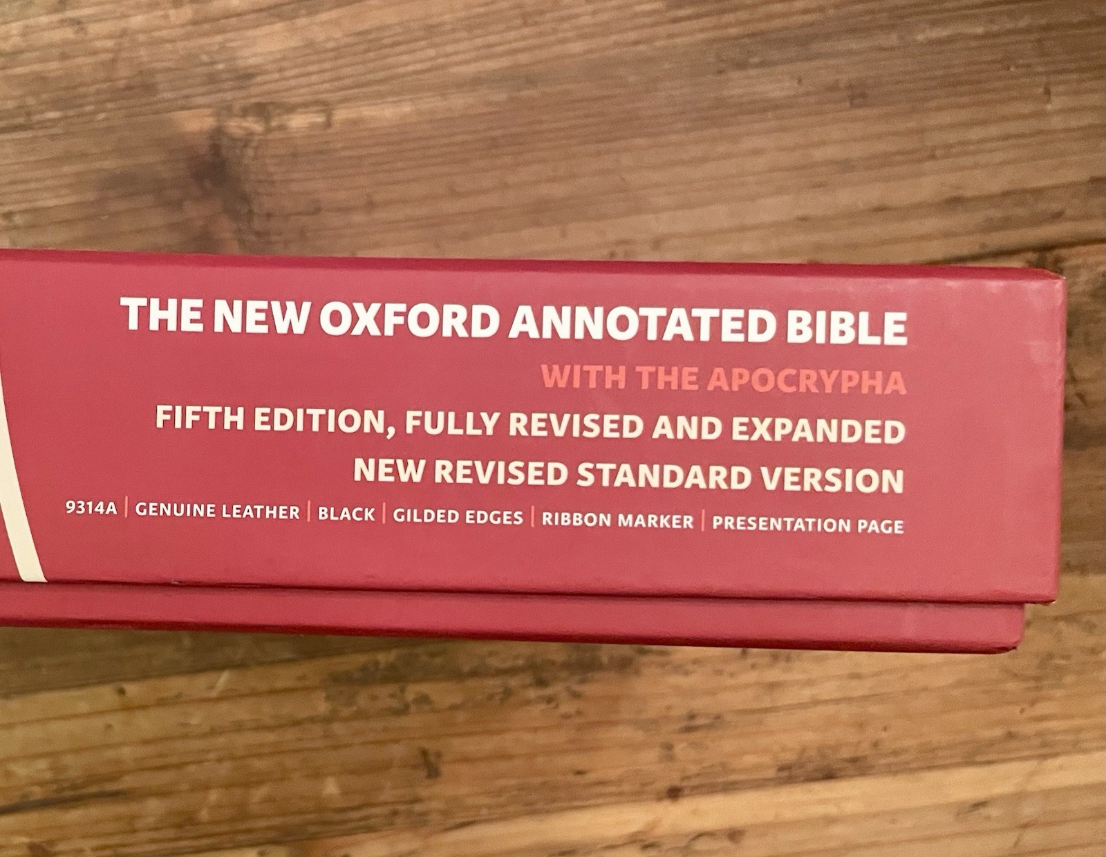 New Oxford Annotated Bible NRSV – 5th Edition- Leather Bound – Out of Print