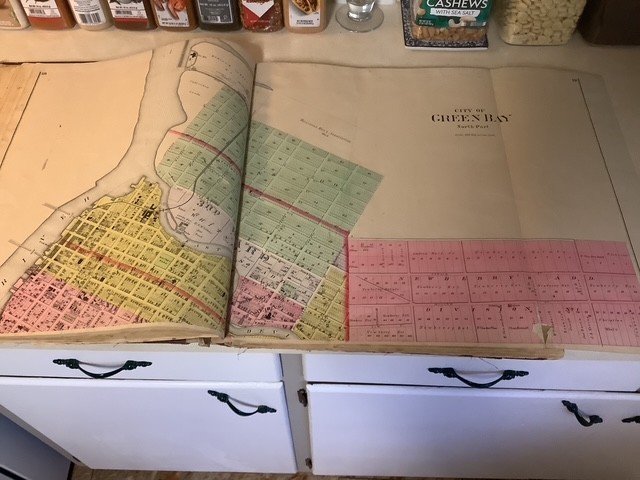 Wisconsin Atlas Plat Book Brown County 1889 History Color Maps Green Bay De Pere