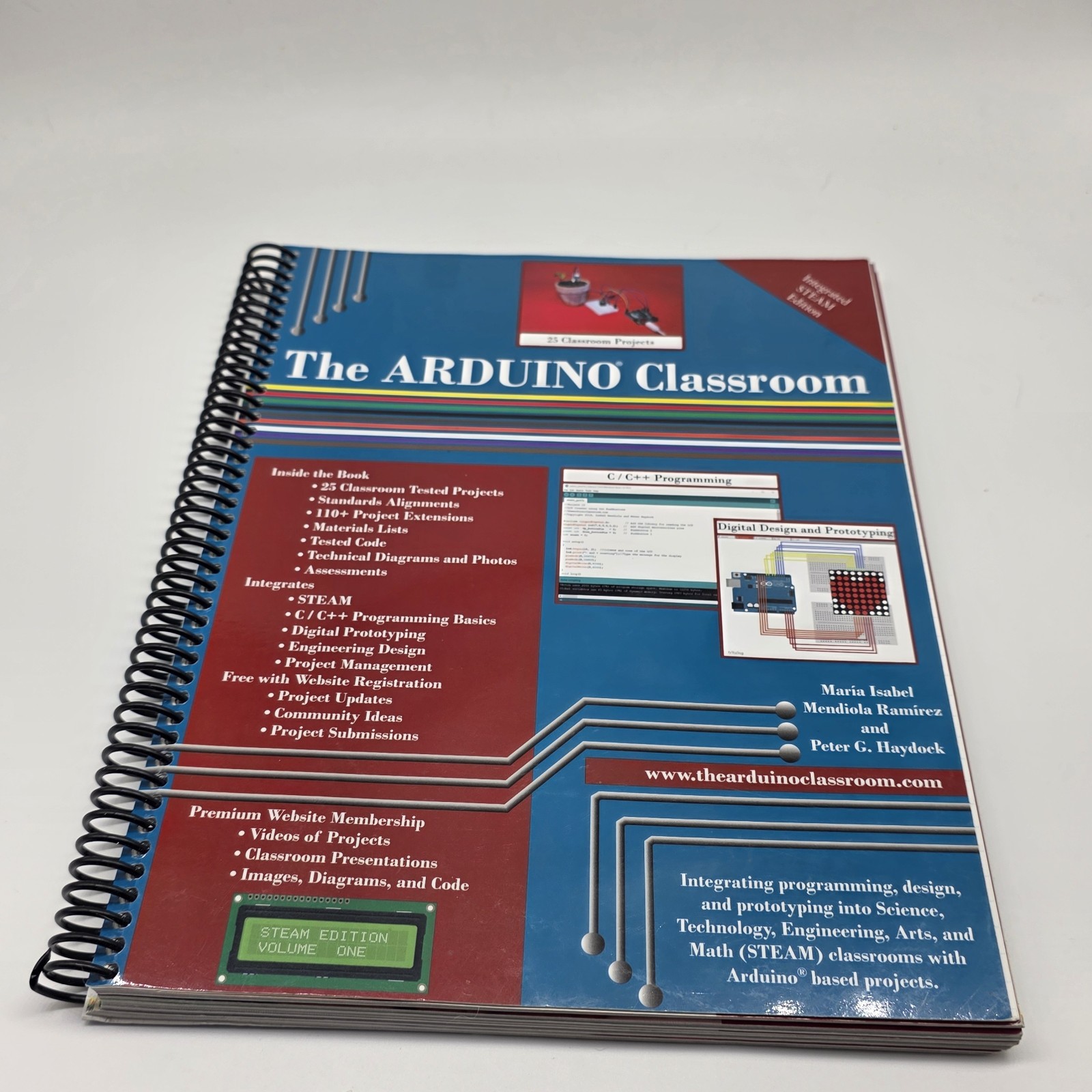 The Arduino Classroom STEAM Edition Vol 1 Spiral Bound – Rare STEAM STEM 📕