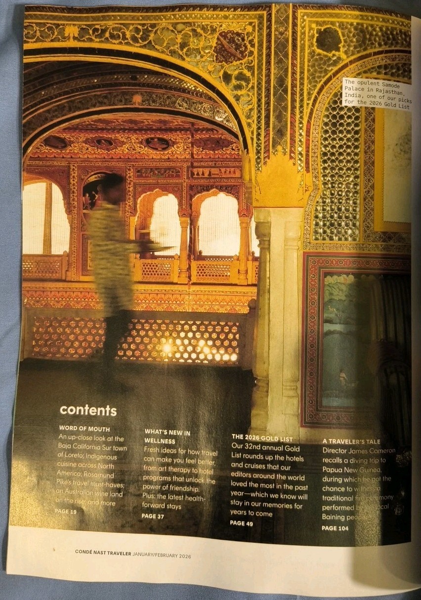 Conde Nast Traveler Magazine Jan January February 2026 NEW Lake Tahoe Germany