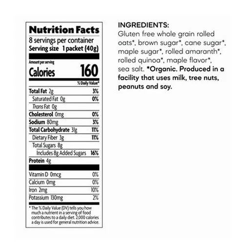 Organic Brown Sugar Maple 11.3 Oz(Case Of 6) By Natures Path