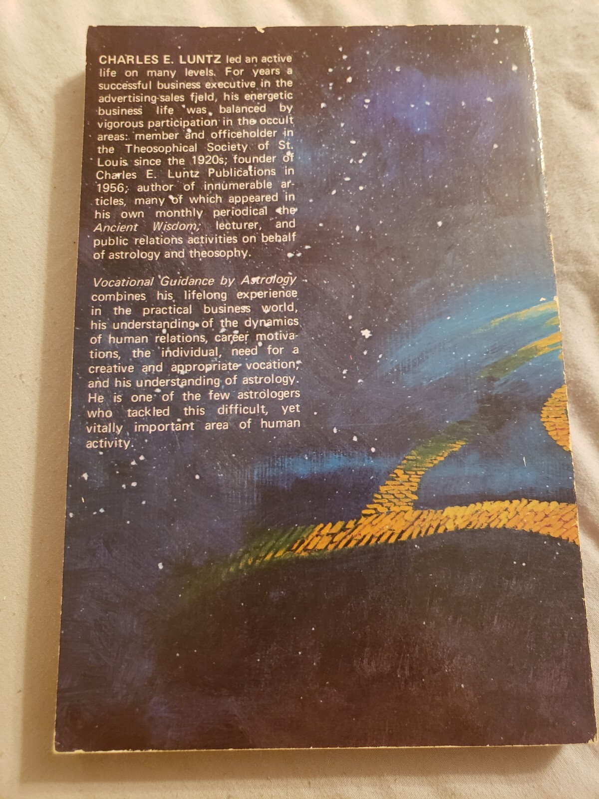 Vocational Guidance by Astrology Charles Luntz ISBN 0-87542-435-X Ships Free!