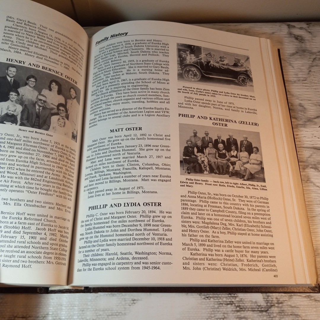 Eureka – 1887-1987 Centennial Anniversary Book, History Book of Eureka S.D.