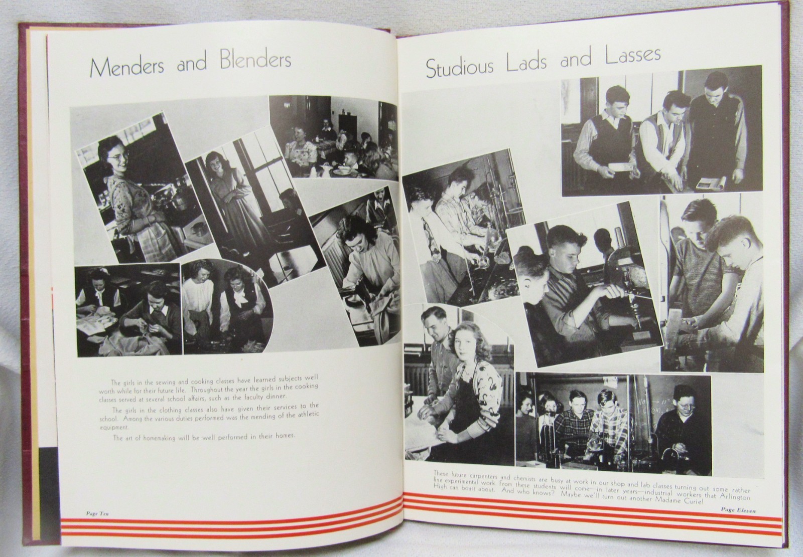 1946 The Heights Arlington Heights Illinois High School Yearbook Book