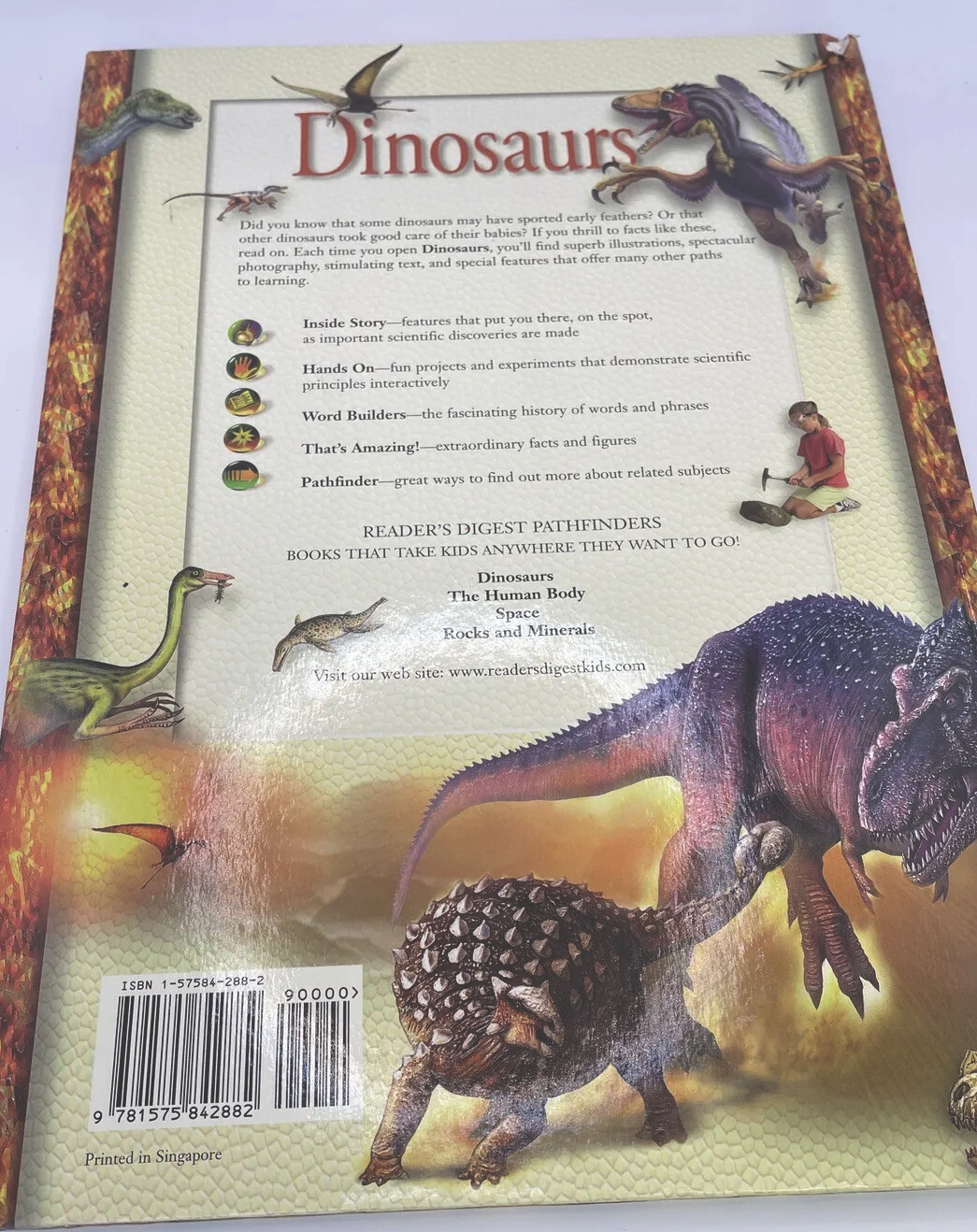 Vintage 1999 Reader’s Digest Pathfinders Dinosaurs By Paul M. A. Willis