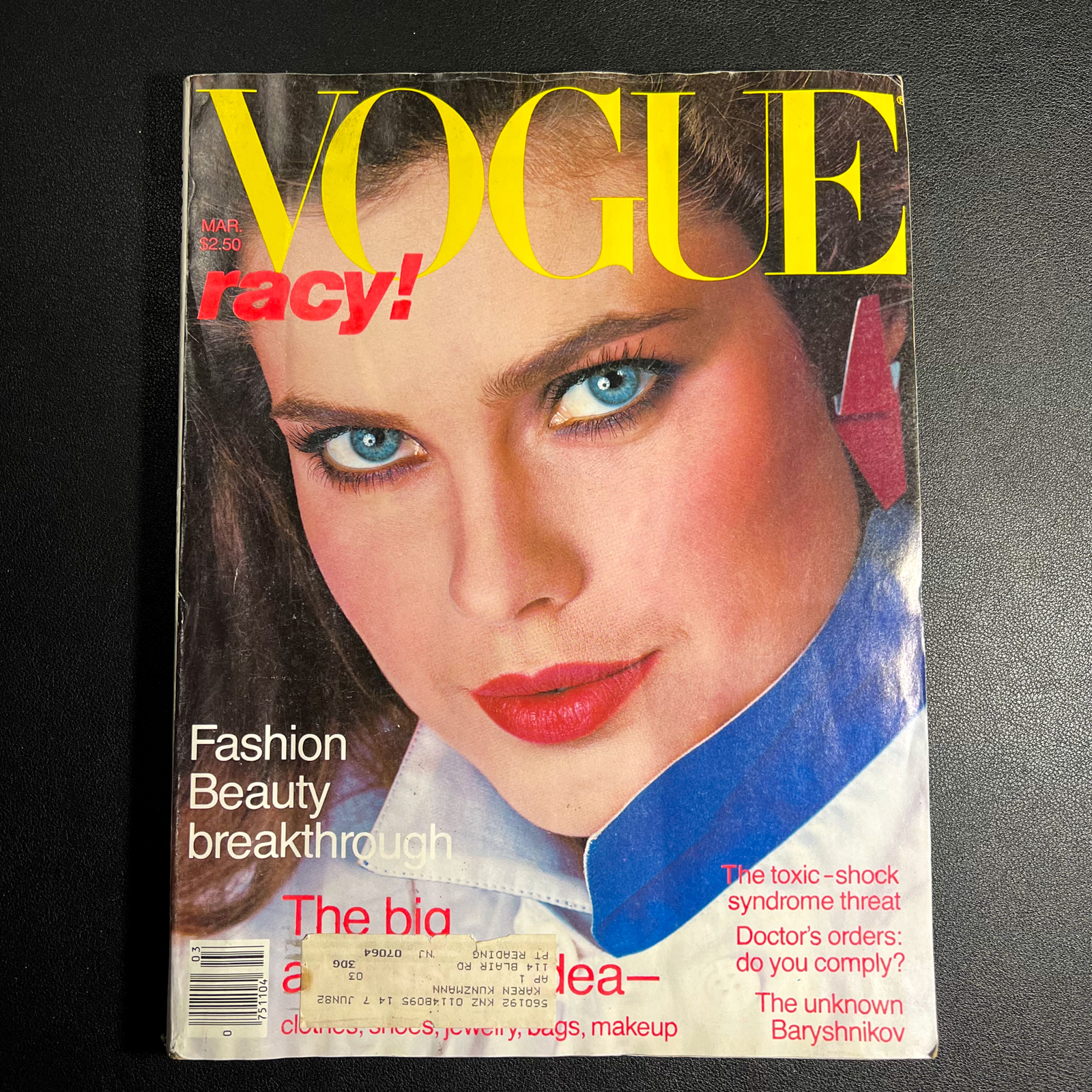 Vintage Vogue US Magazine March 1981 Carol Alt Cover 80s Fashion 364 Pages