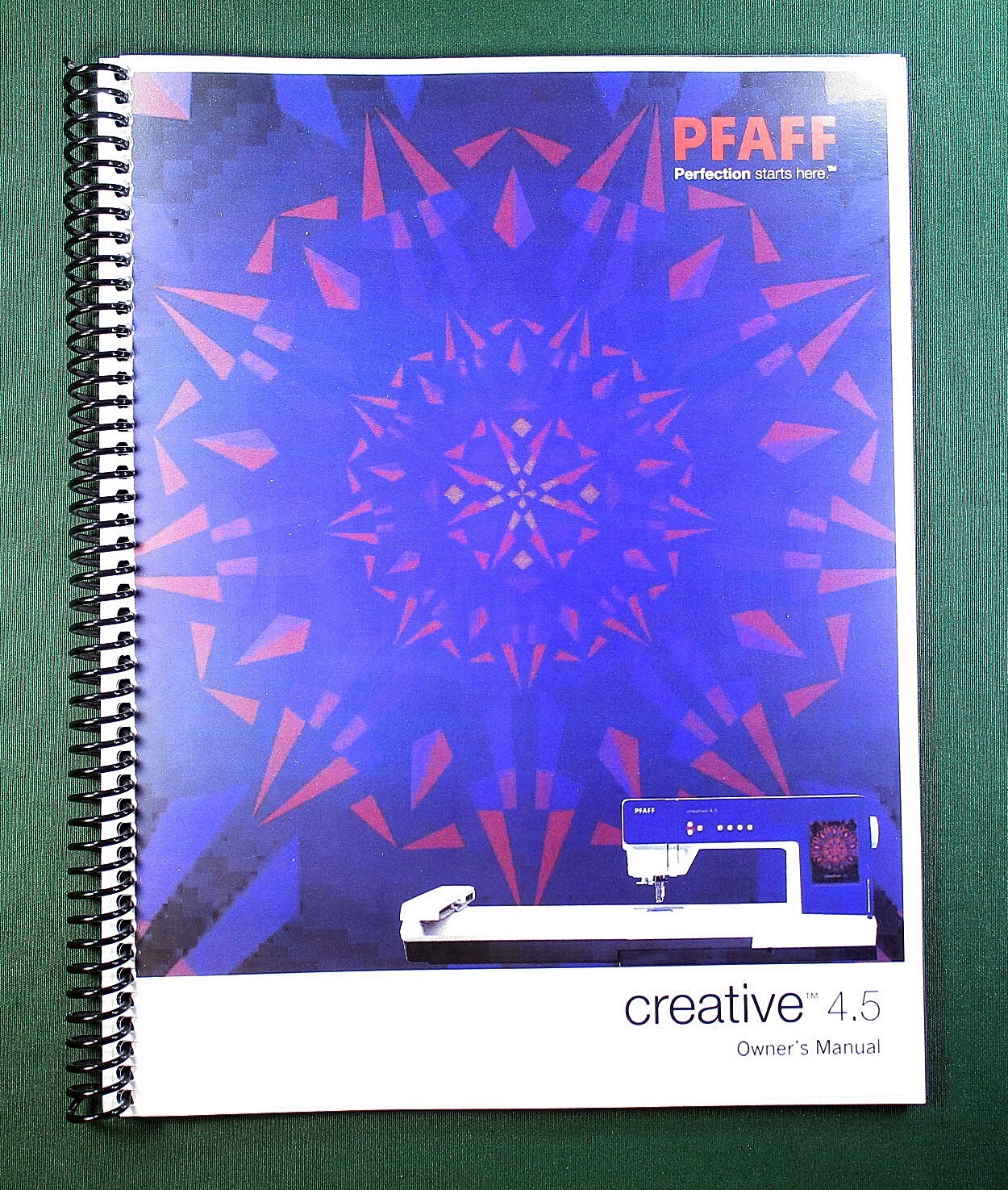 Pfaff Creative 4.5 Instruction Manual: Full Color 152 pages & Protective Covers!