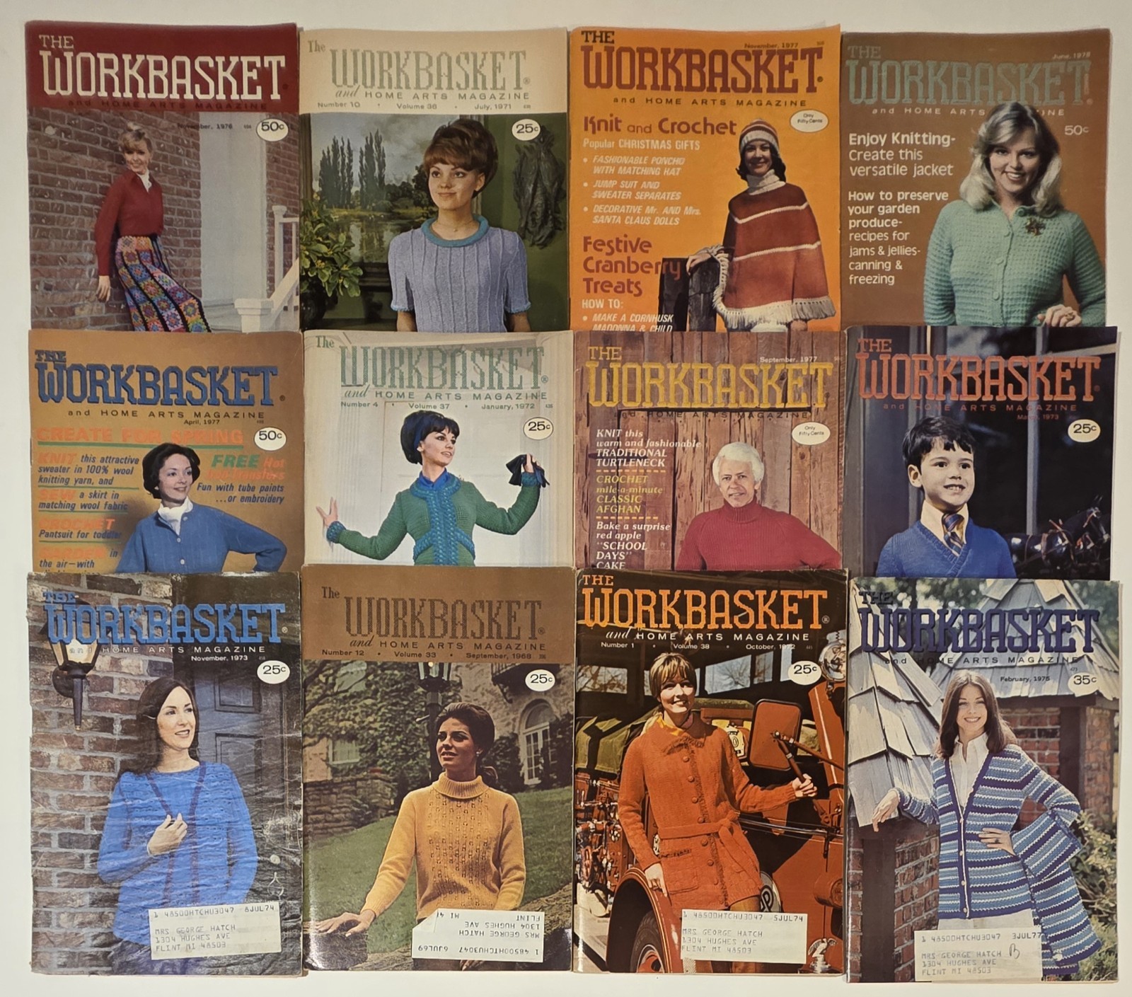 Lot 120 The Workbasket Illustrated Magazine From 1960’s – 1970’s Vintage Crochet