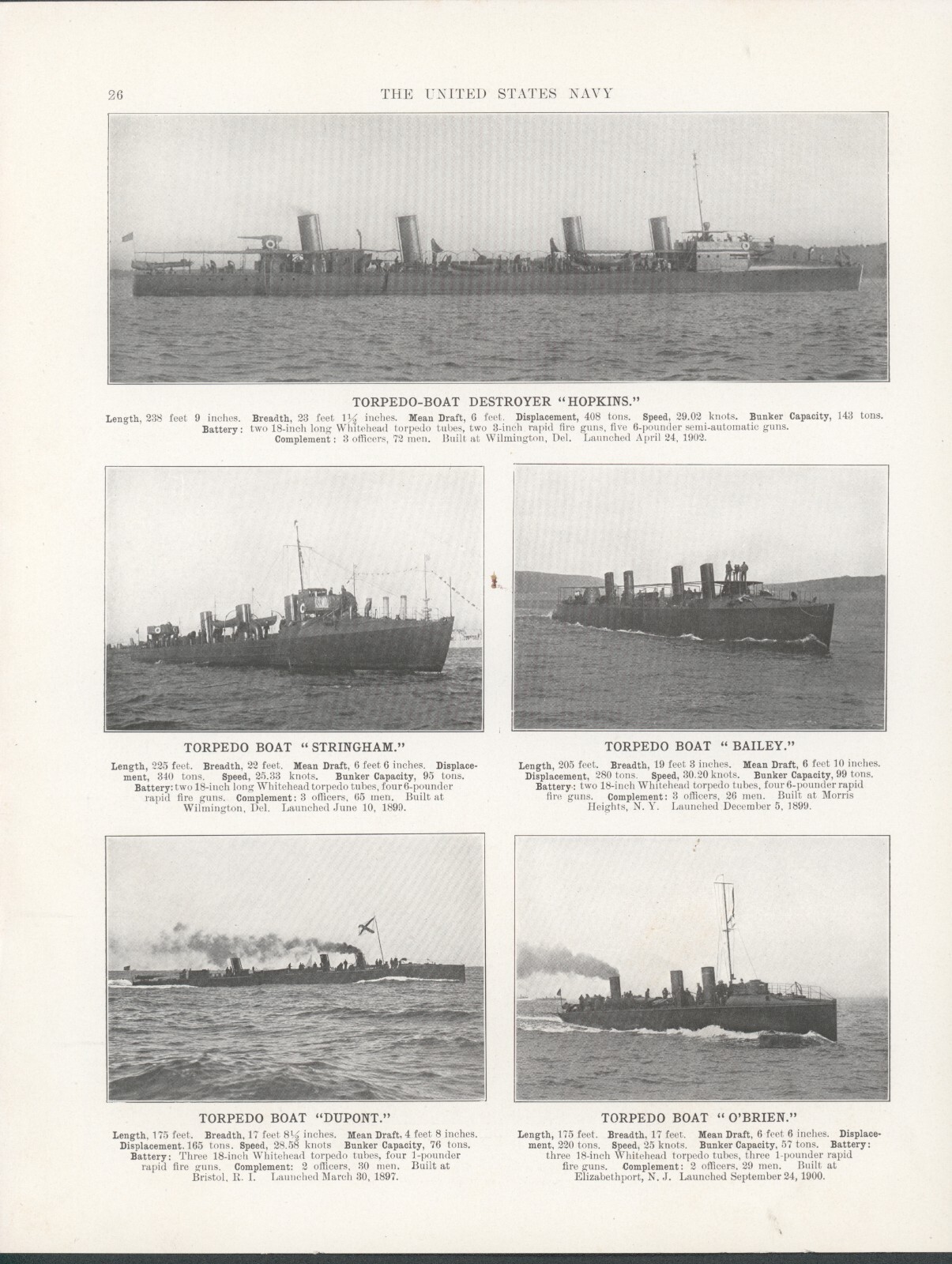 1908 Article * United States Navy * 32 Pages of Photos of Naval Ships