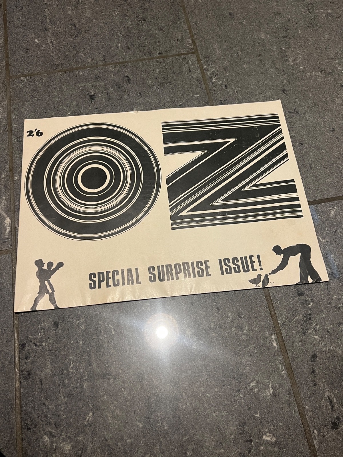 Oz Magazine Issue #5 1967 ‘Plant a flower child’ poster – RARE ORIGINAL