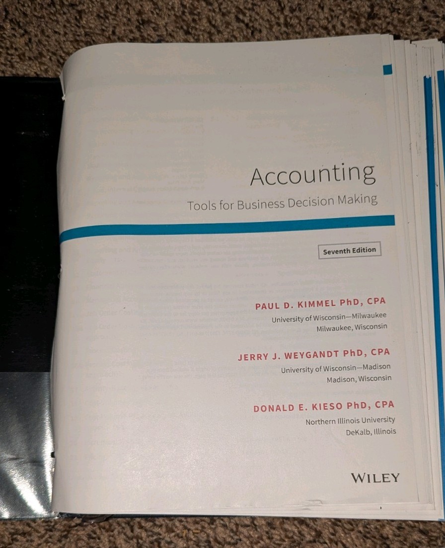 Accounting : Tools for Business Decision