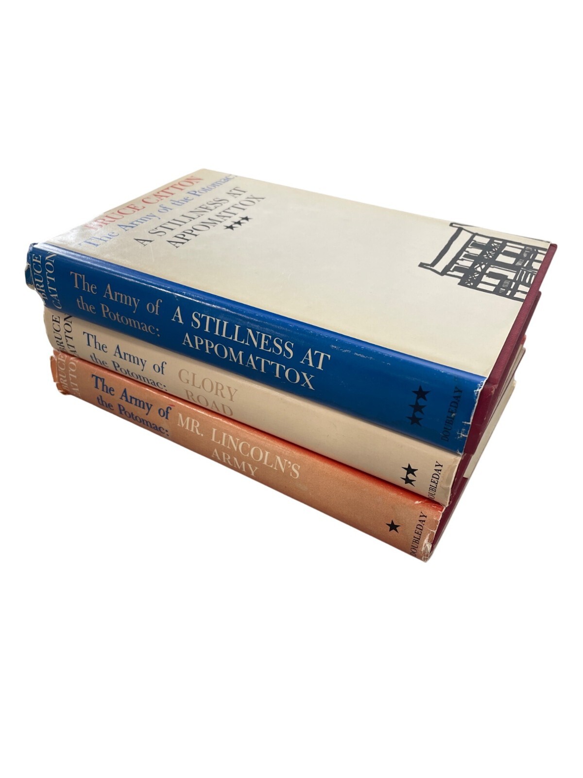 Bruce Catton The Army Of The Potomac Trilogy Books Doubleday Book Club Edition