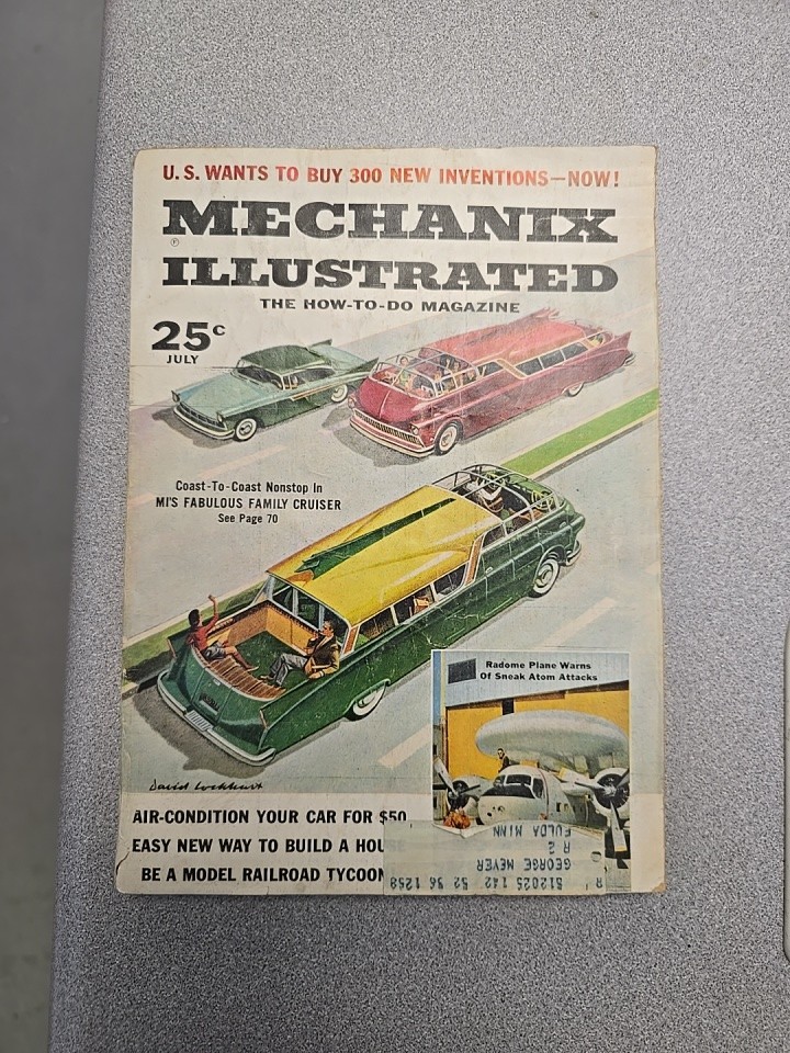 Mechanix Illustrated Magazine July 1957 $.25