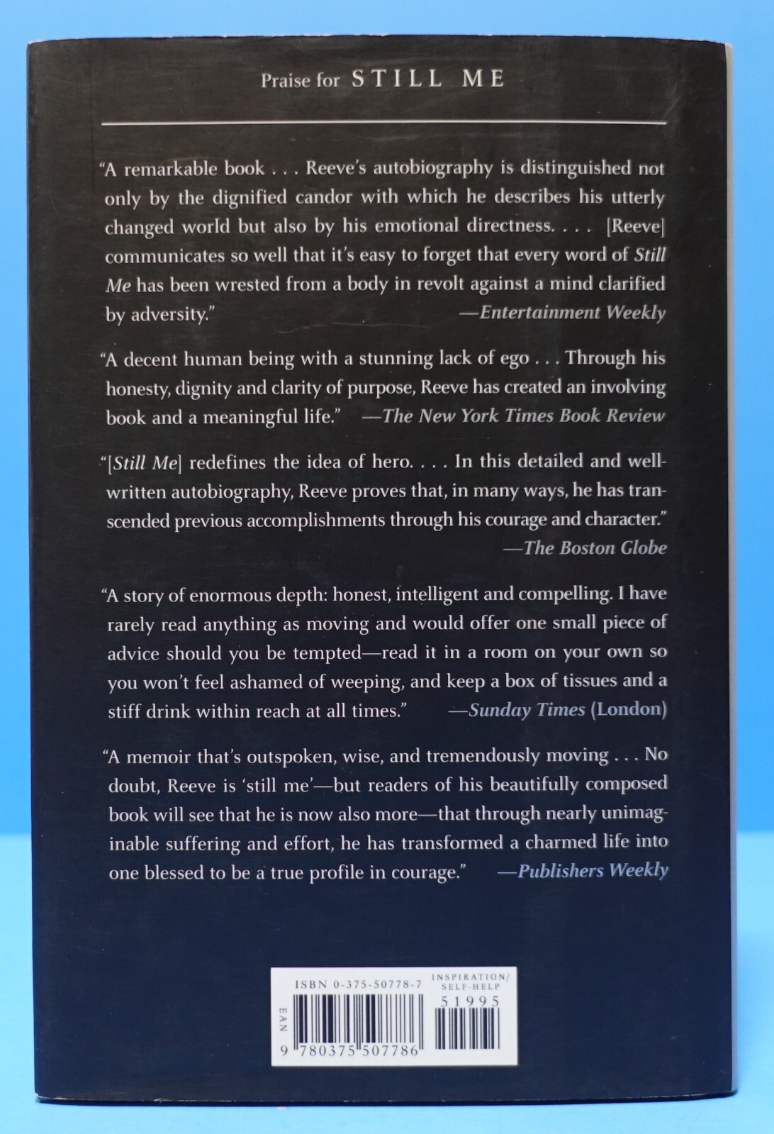 NOTHING IS IMPOSSIBLE BY CHRISTOPHER REEVE, INSCRIBED-PERSONALIZED BY DANA REEVE