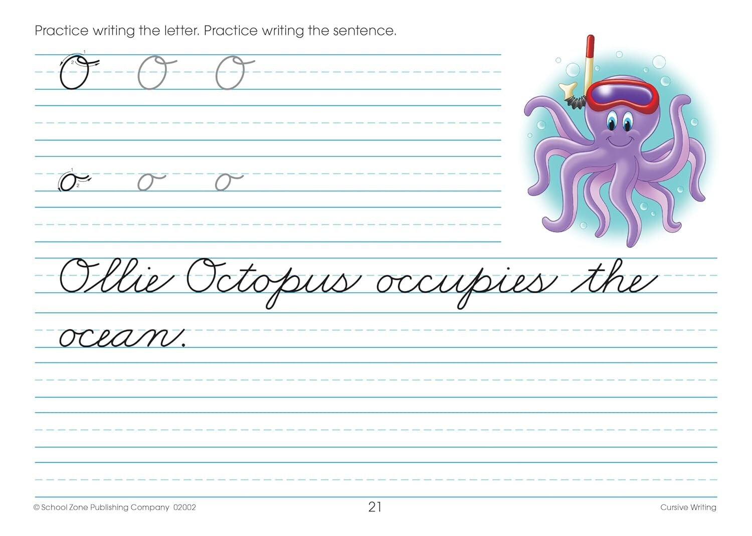 Cursive Workbook Writing Handwriting Practice Tracing Letters Ages 8 to 10 – NEW