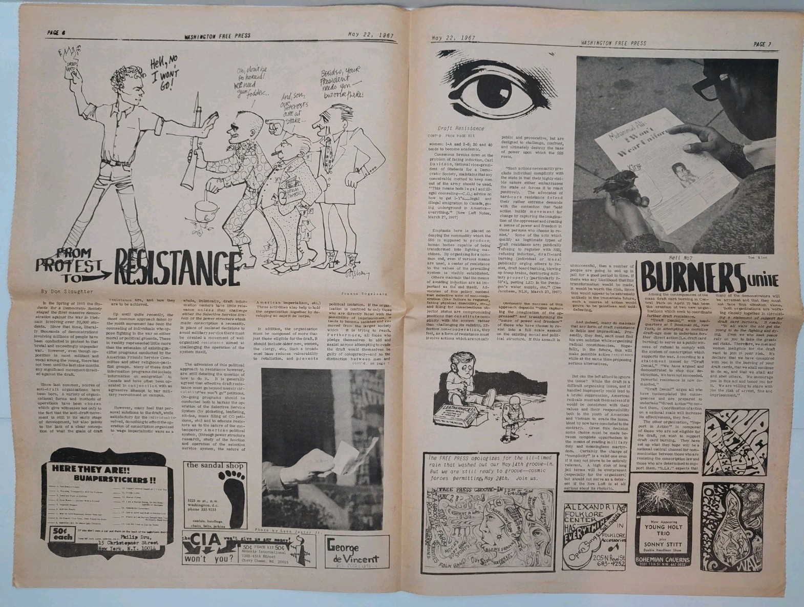Washington Free Press Vol 2 No 7 May 22 1967 Muhammad Ali Black Power Bill Blum