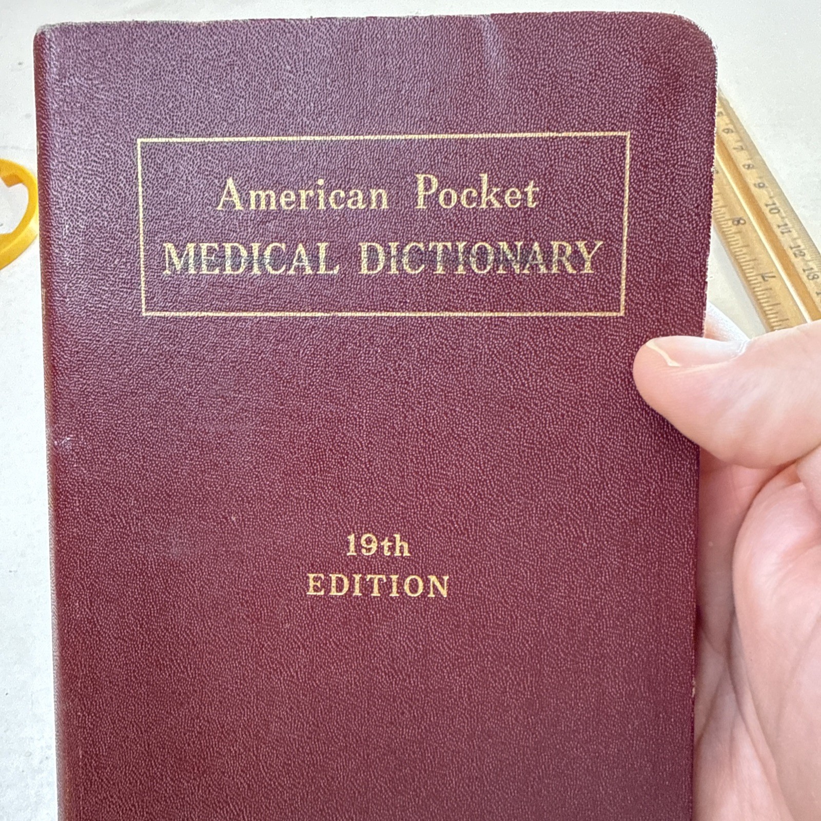 American pocket Medical Dictionary Vintage 1955 Anatomy disease doctor office