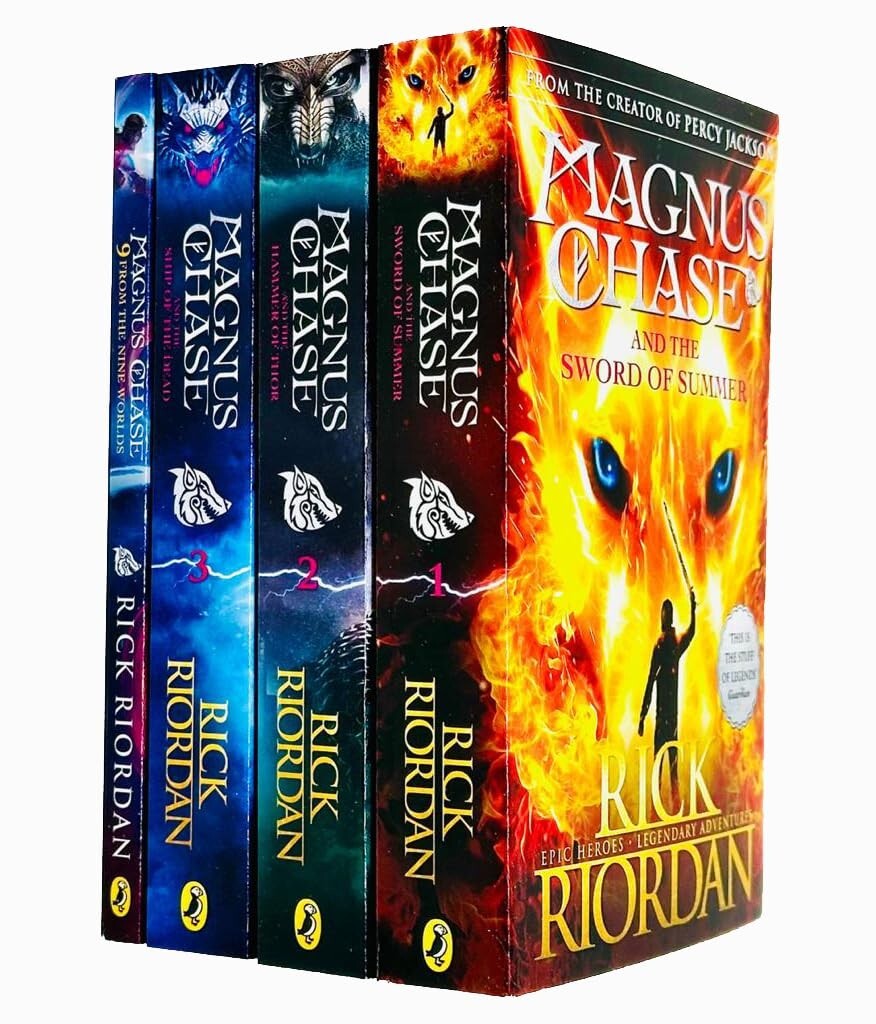 Magnus Chase and the Gods of Asgard 4 Books Collection Set By Rick Riordan – PB