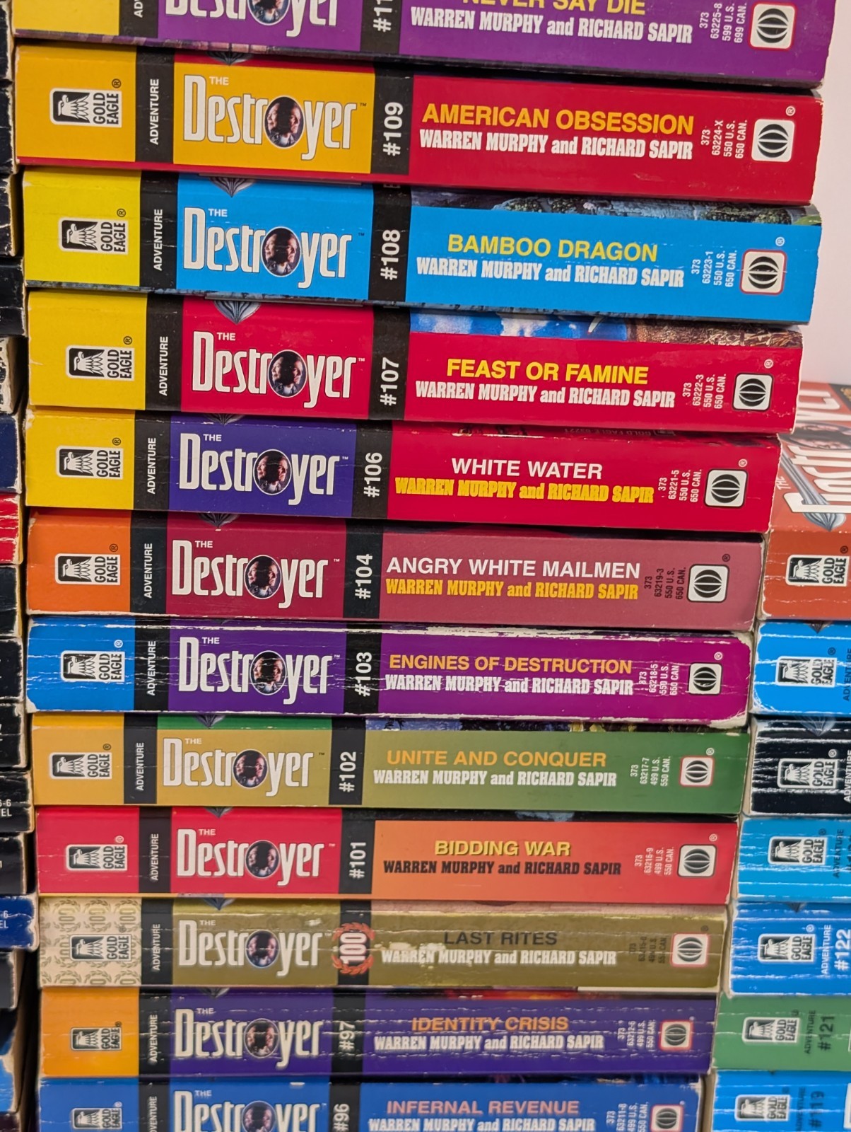 The Destroyer Series Lot 113 Books Warren Murphy Richard Sapir Remo Williams