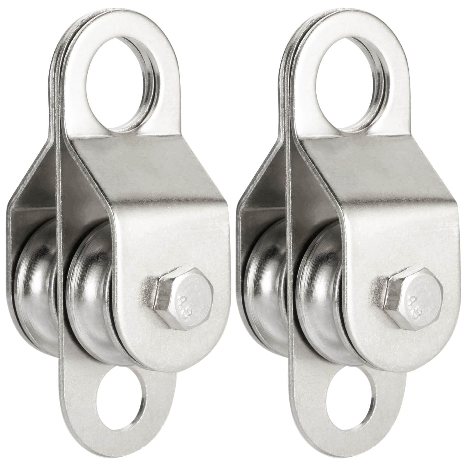 SHINICO Double Pulley Block Small Snatch Cable for 0.23Inch/6mm Wire Rope,…