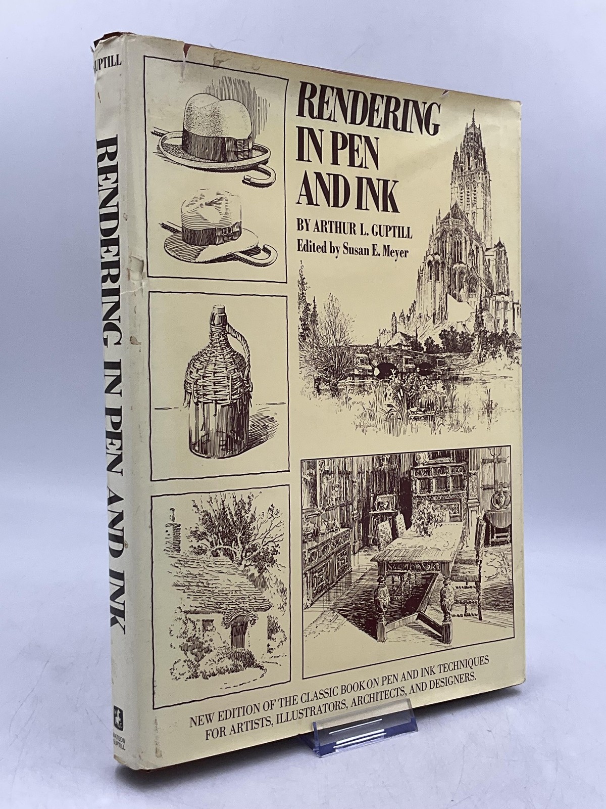 Rendering In Pen And Ink Arthur L. Guptill TSO Hardcover 1976 Dust Jacket