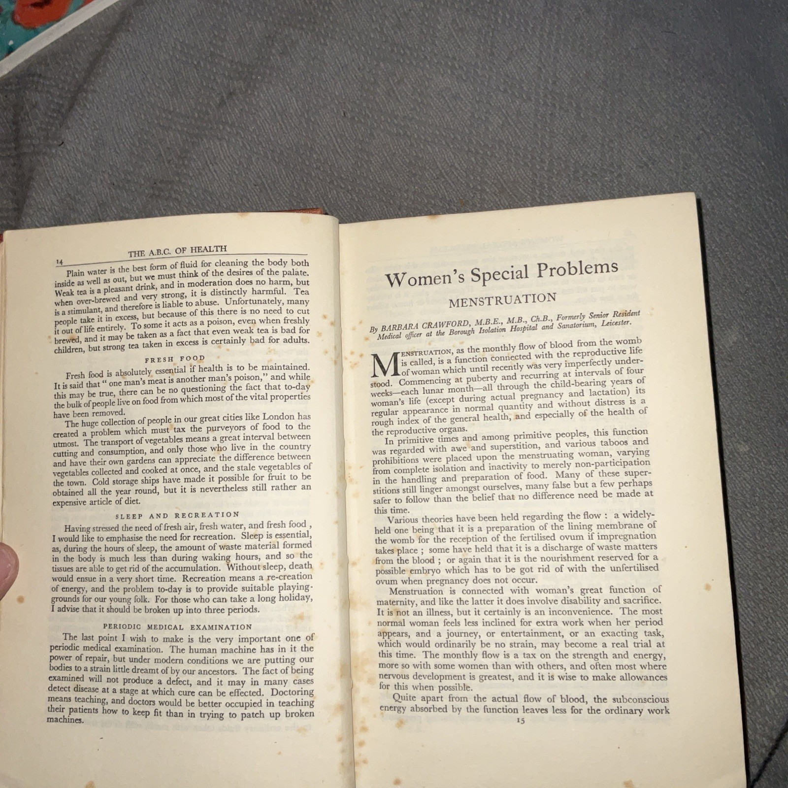 Vintage book ‘The Modern Womans Home Doctor ‘ By Sir W A Lane 576 Pages