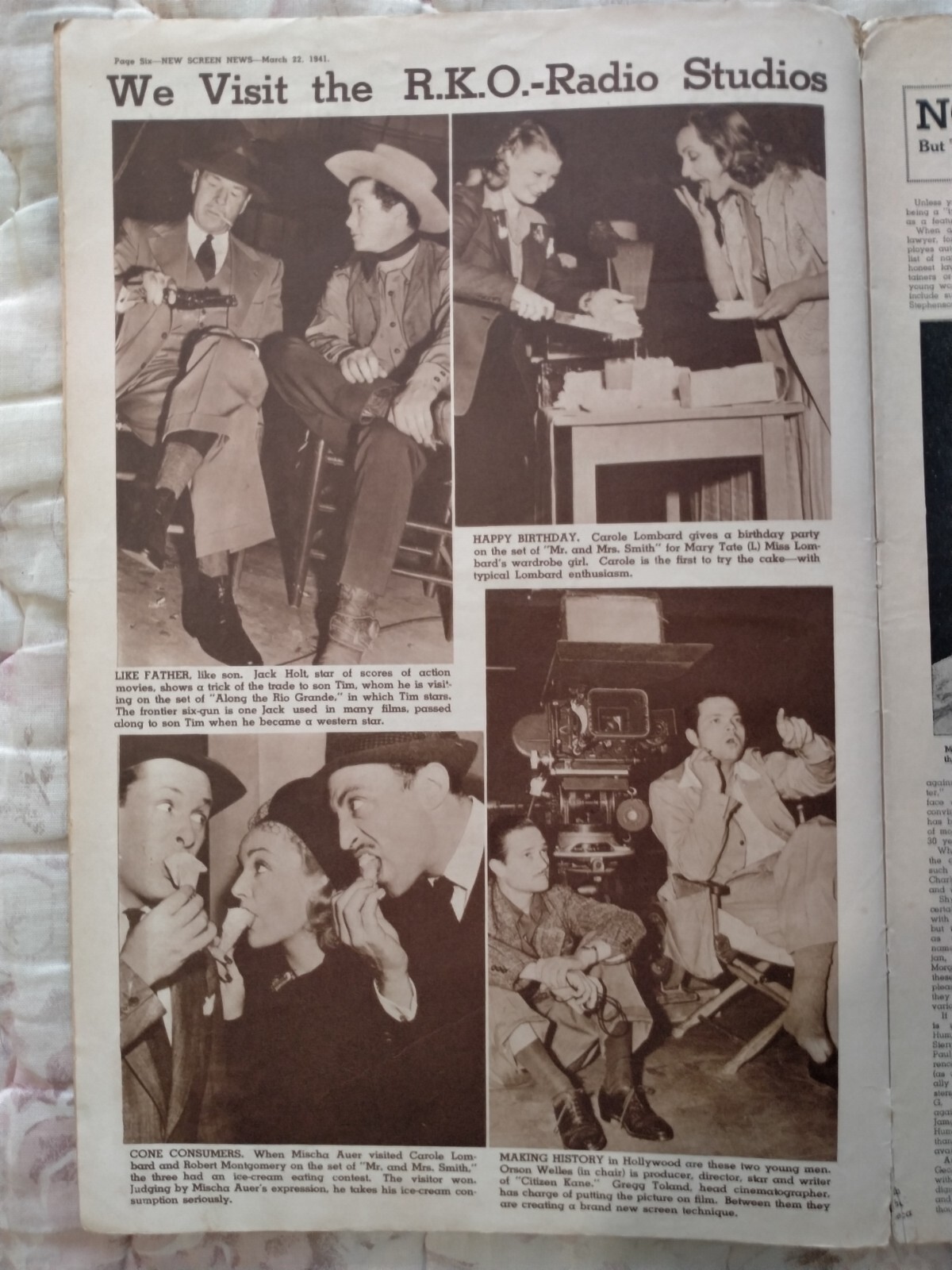 Oz New Screen News – ’41, Brenda Marshall, Ginger Rogers, John Payne, Rare !