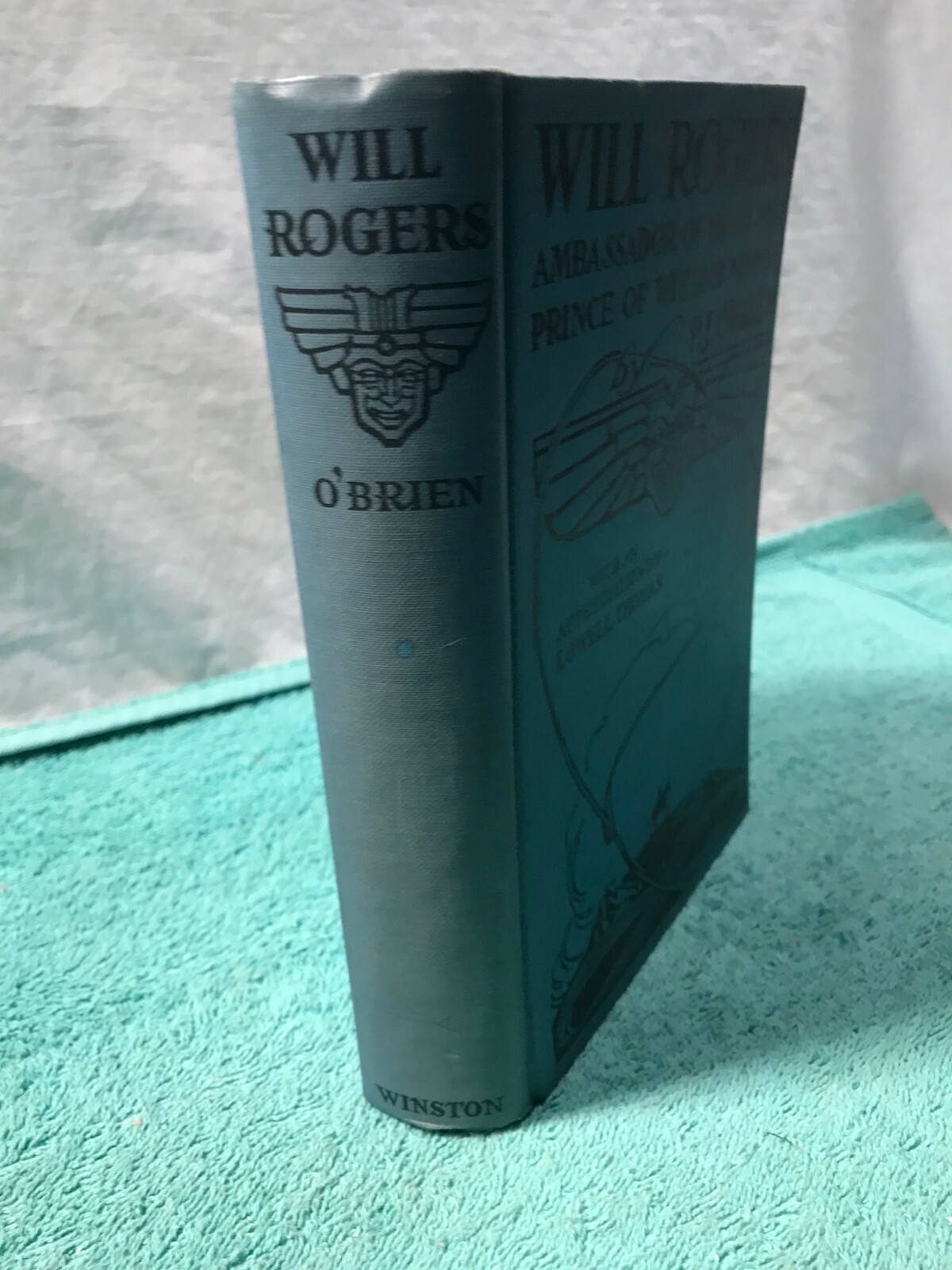 Vintage Book WILL ROGERS Hardcover 288 Pages by P.J. O’BRIEN 1935 Illustrated